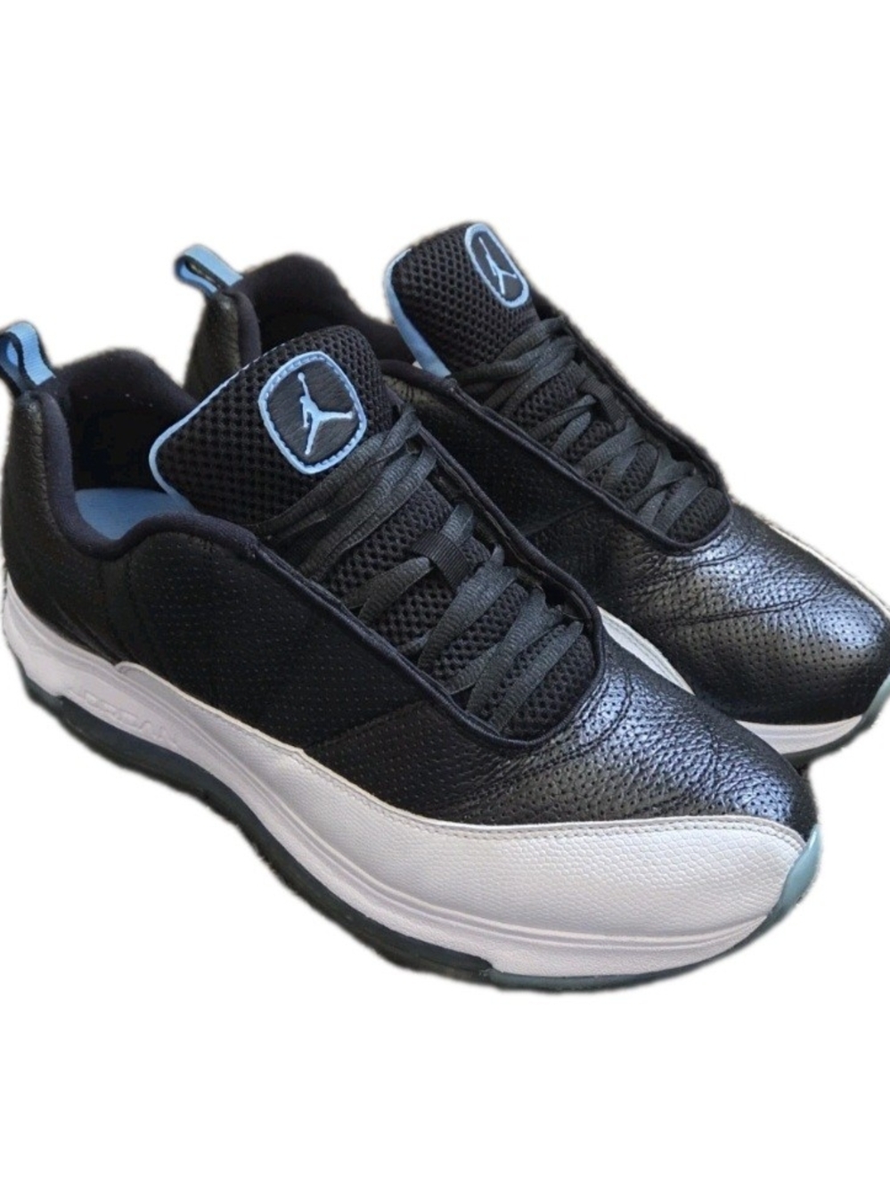 Nike Air Jordan Comfort Max XII Black White Leather Blue US Men's 11